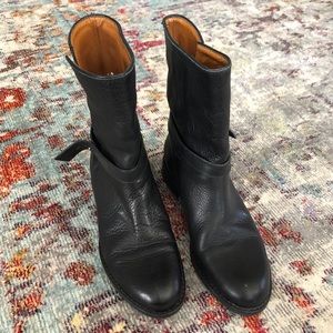 Madewell Black Leather Biker Boot